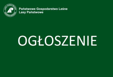 Ogłoszenie - zakup lasu lub gruntu do zalesienia