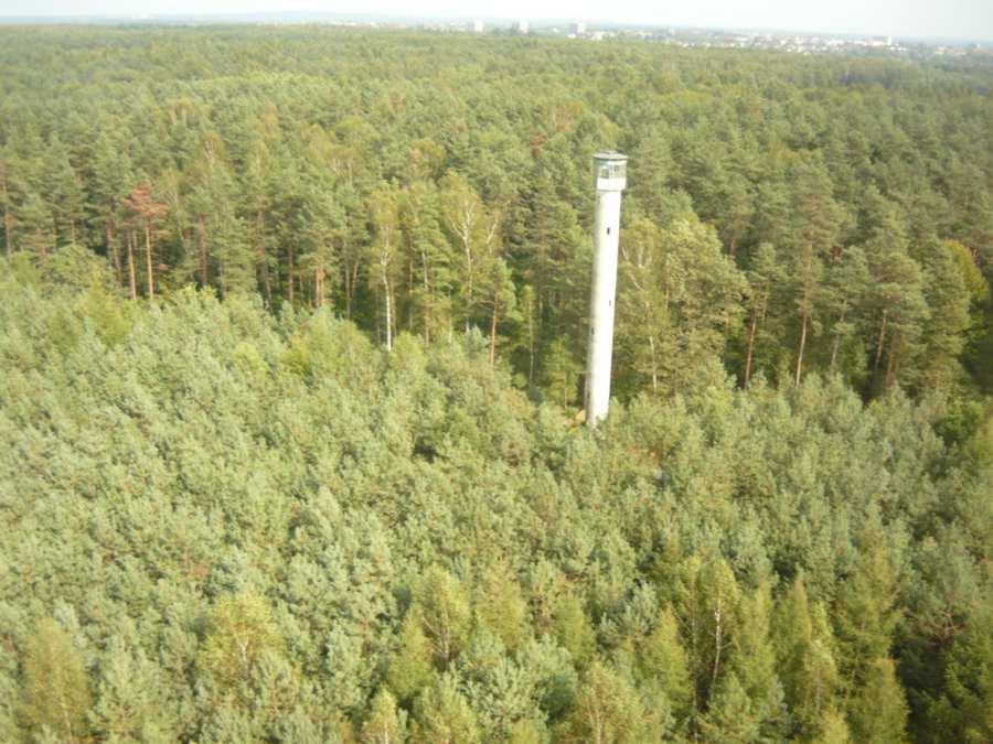 Wieża obserwacyjna w leśnictwie Wyry Fot. Jadwiga Długajczyk